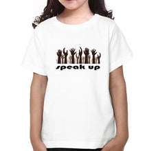 Load image into Gallery viewer, Speak Up Family Half Sleeves T-Shirts-KidsFashionVilla