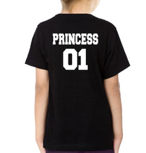 Load image into Gallery viewer, King 01 Princess 01 Father and Daughter Matching T-Shirt- KidsFashionVilla