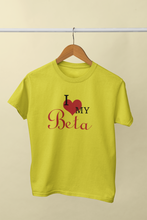 Load image into Gallery viewer, I Love My Beta Mother And Son Yellow Matching T-Shirt- KidsFashionVilla