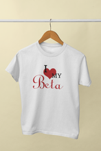 Load image into Gallery viewer, I Love My Beta Mother And Son White Matching T-Shirt- KidsFashionVilla
