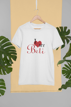 Load image into Gallery viewer, I Love My Papa Father and Daughter White Matching T-Shirt- KidsFashionVilla