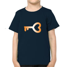 Load image into Gallery viewer, Lock Key Mother and Son Matching T-Shirt- KidsFashionVilla
