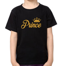 Load image into Gallery viewer, King Prince Queen Family Half Sleeves T-Shirts-KidsFashionVilla