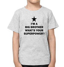 Load image into Gallery viewer, I'M Big Brother I ' M Little Sister Brother-Sister Kid Half Sleeves T-Shirts -KidsFashionVilla