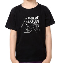 Load image into Gallery viewer, Gun son OF Gun Father and Son Matching T-Shirt- KidsFashionVilla