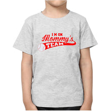 Load image into Gallery viewer, Mommy Team I 'M on Mommy team Mother and Son Matching T-Shirt- KidsFashionVilla