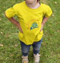 Load image into Gallery viewer, IPL CSK Chennai SuperKings Half Sleeves T-Shirt for Boys and Kids-KidsFashionVilla