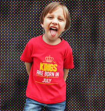 Load image into Gallery viewer, Legends are Born in July Half Sleeves T-Shirt for Boy-KidsFashionVilla
