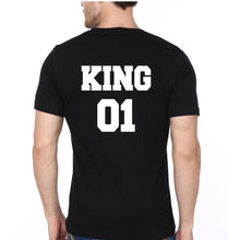 Load image into Gallery viewer, King 01 Princess 01 Father and Daughter Matching T-Shirt- KidsFashionVilla