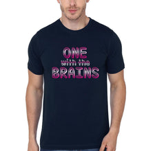 Load image into Gallery viewer, One With The Beauty Brains Both Family Half Sleeves T-Shirts-KidsFashionVilla