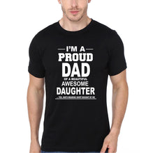 Load image into Gallery viewer, I'M Proud Dad Daughter Father and Daughter Matching T-Shirt- KidsFashionVilla
