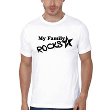 Load image into Gallery viewer, My Family Rocks Family Half Sleeves T-Shirts-KidsFashionVilla