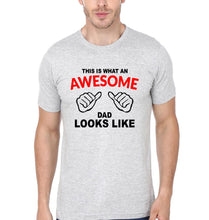 Load image into Gallery viewer, Awesome Dad Look Like Awesome Daughter Look Like Father and Daughter Matching T-Shirt- KidsFashionVilla