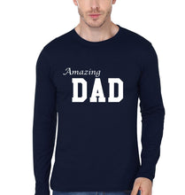 Load image into Gallery viewer, Amazing Dad Amazing Girl Father and Daughter Matching Full Sleeves T-Shirt- KidsFashionVilla