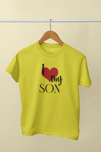 Load image into Gallery viewer, I Love My Mom Mother And Son Yellow Matching T-Shirt- KidsFashionVilla
