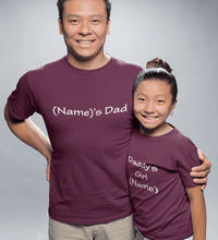 Load image into Gallery viewer, Daddy's Girl Father and Daughter Matching T-Shirt- KidsFashionVilla