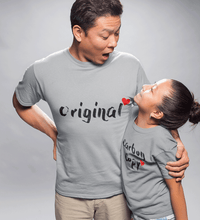 Load image into Gallery viewer, Original & Carbon Copy Father and Daughter Matching T-Shirt- KidsFashionVilla