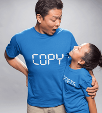 Load image into Gallery viewer, Copy Paste Father and Daughter Matching T-Shirt- KidsFashionVilla