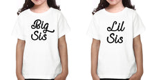 Load image into Gallery viewer, Big Sis Lil Sis Sister-Sister Kids Half Sleeves T-Shirts -KidsFashionVilla