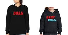 Load image into Gallery viewer, Doll Baby Doll Mother and Daughter Matching Hoodies- KidsFashionVilla