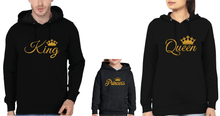 Load image into Gallery viewer, King Princess Queen Family Hoodies-KidsFashionVilla