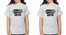 Load image into Gallery viewer, World's Okayest Sister-Sister Kids Half Sleeves T-Shirts -KidsFashionVilla