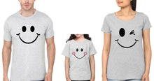 Load image into Gallery viewer, Smiley Family Half Sleeves T-Shirts-KidsFashionVilla