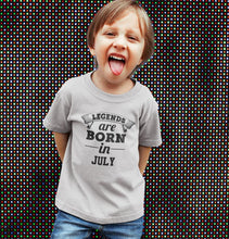 Load image into Gallery viewer, Legends are Born in July Half Sleeves T-Shirt for Boy-KidsFashionVilla