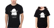 Load image into Gallery viewer, Help Monster Father and Daughter Matching T-Shirt- KidsFashionVilla