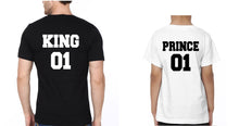 Load image into Gallery viewer, King 01 Prince 01 Father and Son Matching T-Shirt- KidsFashionVilla