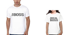 Load image into Gallery viewer, The Boss & The Real Boss Father and Daughter Matching T-Shirt- KidsFashionVilla