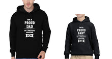 Load image into Gallery viewer, I Am Proud Dad I Am Proud Baby Father and Son Matching Hoodies- KidsFashionVilla