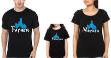 Load image into Gallery viewer, Father Mother Princess Family Half Sleeves T-Shirts-KidsFashionVilla