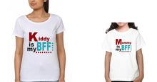 Load image into Gallery viewer, Mommy Is My Bff Kiddy Is My Bff Mother and Daughter Matching T-Shirt- KidsFashionVilla