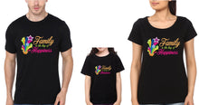 Load image into Gallery viewer, Family is the key of happiness Family Half Sleeves T-Shirts-KidsFashionVilla