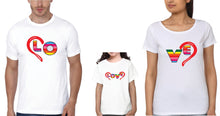 Load image into Gallery viewer, Love Family Half Sleeves T-Shirts-KidsFashionVilla