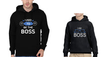 Load image into Gallery viewer, I Used To Be Boss & I Am Boss Father and Son Matching Hoodies- KidsFashionVilla