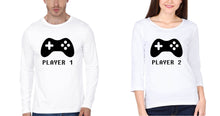 Load image into Gallery viewer, Player 1 Player 2 Father and Daughter Matching Full Sleeves T-Shirt- KidsFashionVilla