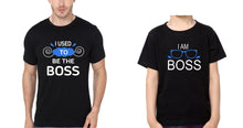 Load image into Gallery viewer, I Used To Be Boss & I Am Boss Father and Son Matching T-Shirt- KidsFashionVilla