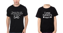 Load image into Gallery viewer, I Stole daddy's Heart Father and Son Matching T-Shirt- KidsFashionVilla