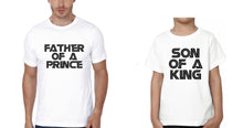 Load image into Gallery viewer, Father Of A Prince Son Of A King Father and Son Matching T-Shirt- KidsFashionVilla