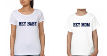 Load image into Gallery viewer, Hey Mom Hey Kid Mother and Son Matching T-Shirt- KidsFashionVilla