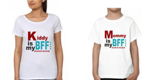 Load image into Gallery viewer, Mommy Is My Bff Kiddy Is My Bff Mother and Son Matching T-Shirt- KidsFashionVilla
