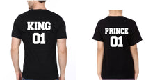 Load image into Gallery viewer, King 01 Prince 01 Father and Son Matching T-Shirt- KidsFashionVilla