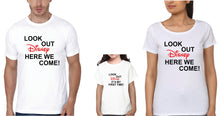 Load image into Gallery viewer, Look Out disney Here we Come Family Half Sleeves T-Shirts-KidsFashionVilla