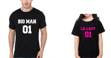 Load image into Gallery viewer, Big Man 01 Lil Lady 01 Father and Daughter Matching T-Shirt- KidsFashionVilla