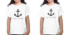 Load image into Gallery viewer, I Will Never Let You sink Sister-Sister Kids Half Sleeves T-Shirts -KidsFashionVilla