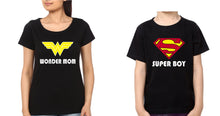 Load image into Gallery viewer, Wonder Mom Super Boy Mother and Son Matching T-Shirt- KidsFashionVilla