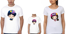 Load image into Gallery viewer, Dad Mom Son Family Half Sleeves T-Shirts-KidsFashionVilla