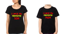 Load image into Gallery viewer, I Love My Firefighter Mom I Love My Firefighter Son Mother and Son Matching T-Shirt- KidsFashionVilla